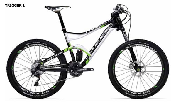 Cannondale Trigger de 2013. La nueva doble de 130-70 milímetros de recorrido ajustables de Cannondale