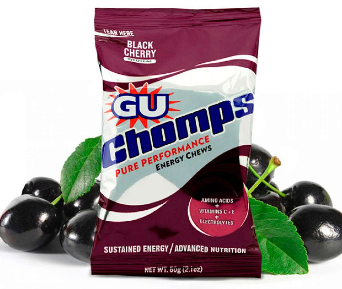 GU Chomps Black Cherry, nuevo sabor a "piruleta" para estas prácticas gominolas