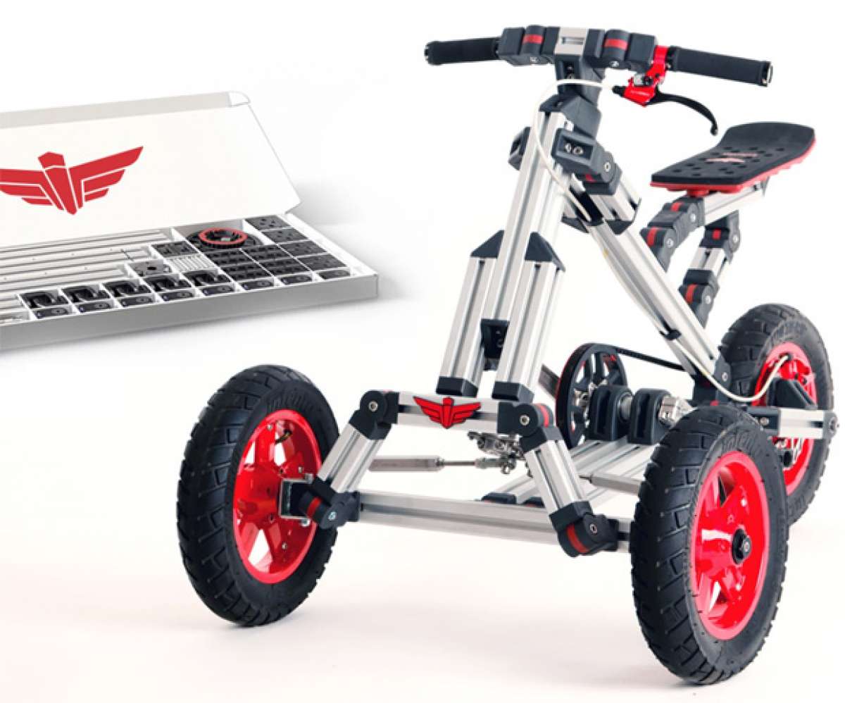 Infento, un kit de construcción estilo "Meccano" para fabricar bicicletas, triciclos, correpasillos y mucho más