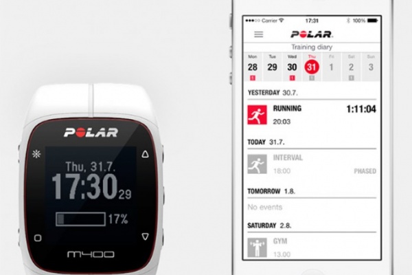Notificaciones inteligentes desde el teléfono móvil con la última actualización del Polar M400