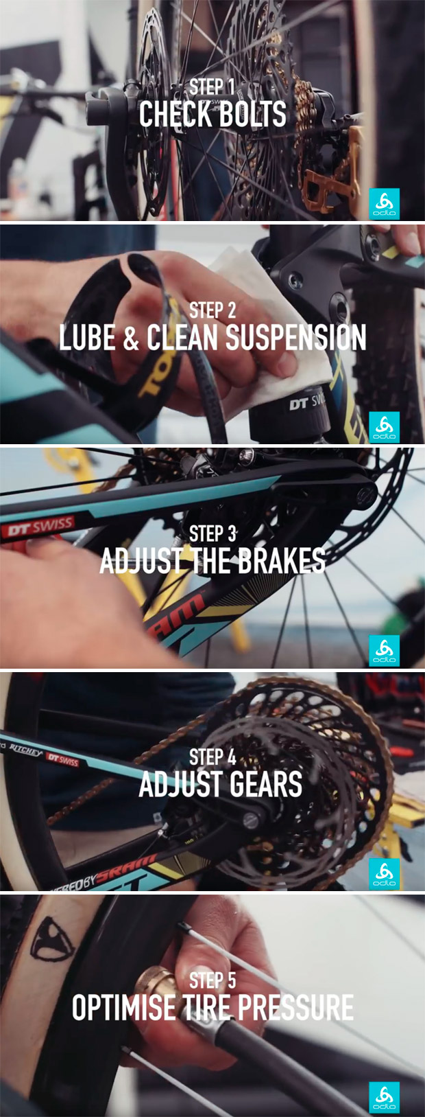 Así se ajusta una bicicleta de competición antes de una carrera