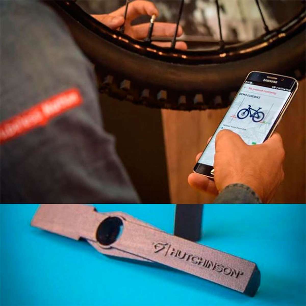 Hutchinson Conec"Tires, el primer sensor de presión para neumáticos de bicicletas