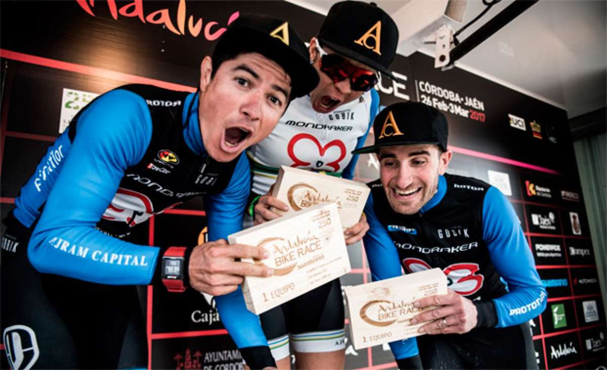 La primera etapa de la Andalucía Bike Race 2017 con el Primaflor-Mondraker-Rotor Racing Team