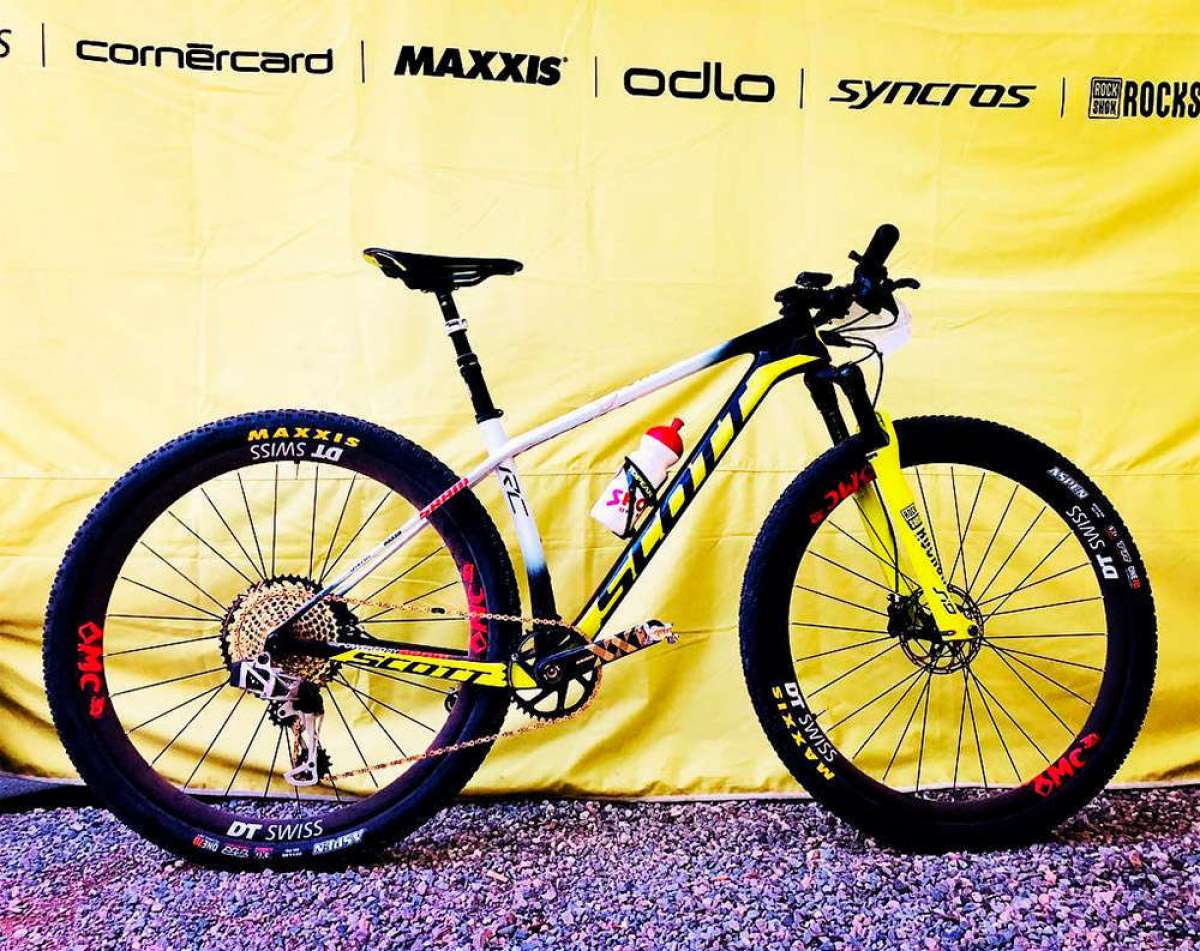 Nino Schurter estrena tija telescópica y grupo SRAM XX1 Eagle electrónico en su Scott Scale RC 900 World Cup