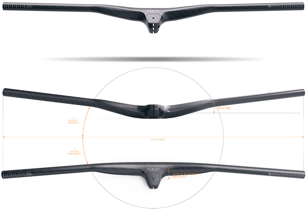 En TodoMountainBike: La marca Gemini se estrena en el mercado con tres espectaculares manillares de carbono con potencia integrada