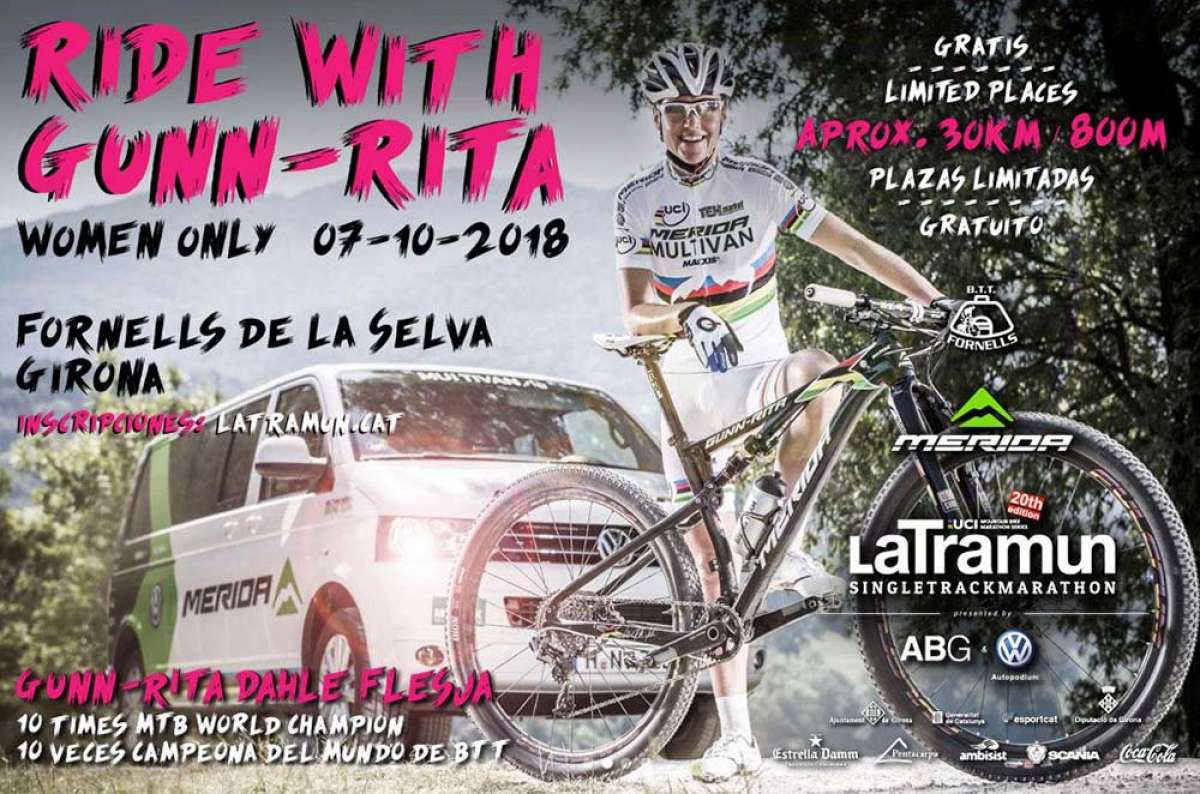¿Un día pedaleando junto a Gunn-Rita Dahle? LaTramun organiza una marcha solo para chicas