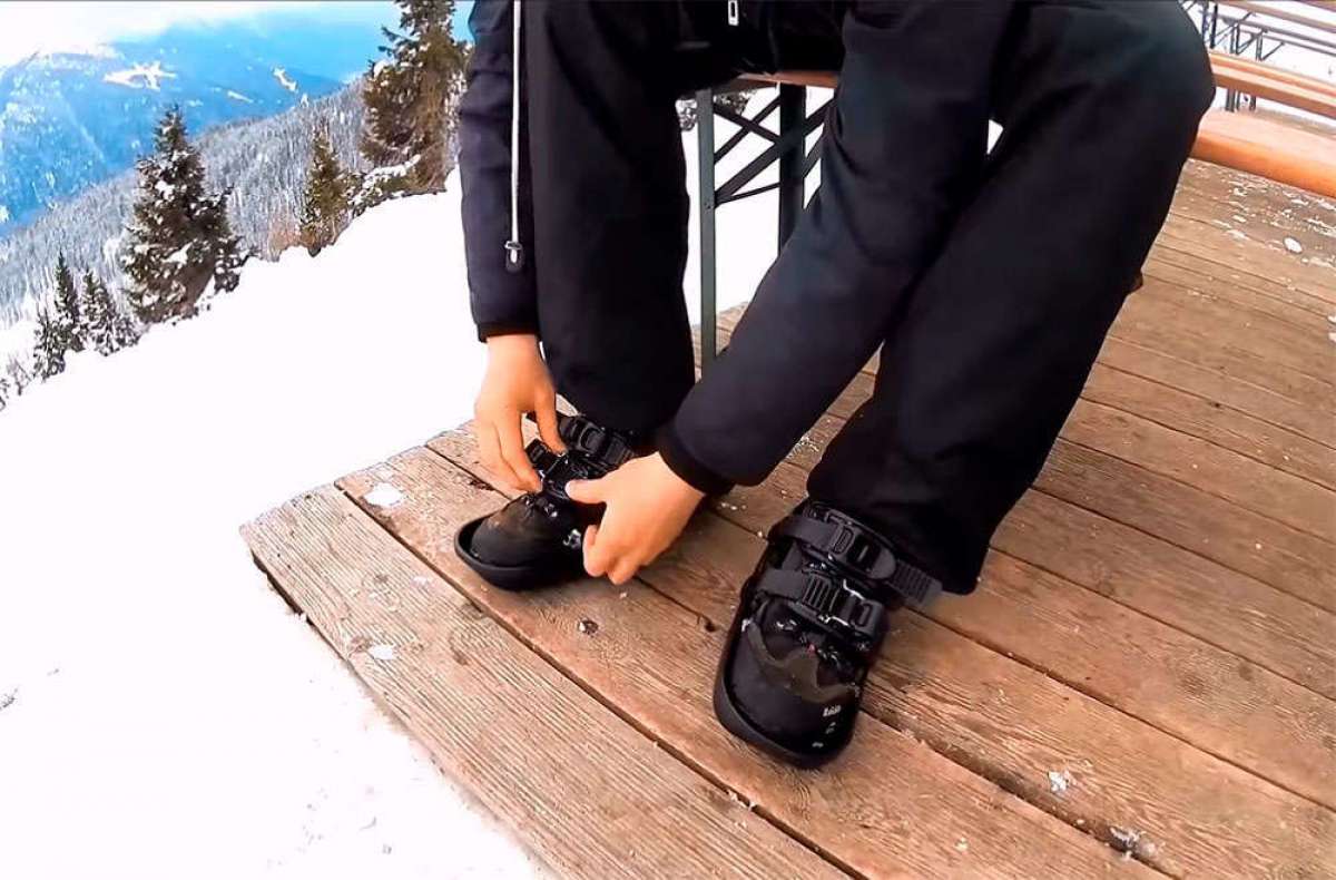 Snowfeet, unos mini esquís para bajarse de la bici y seguir entrenando sobre la nieve