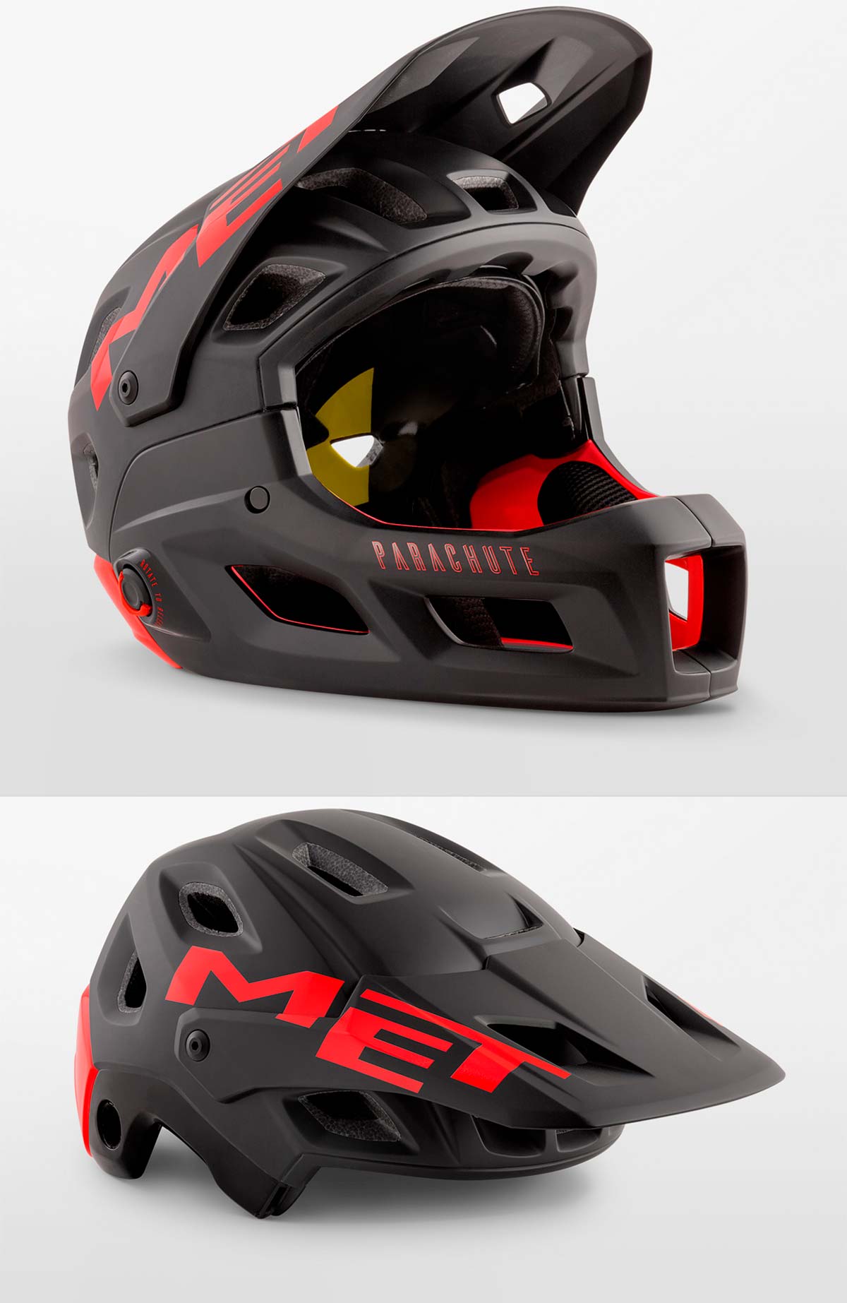 En TodoMountainBike: MET Parachute MCR, ahora con mentonera desmontable de anclaje magnético