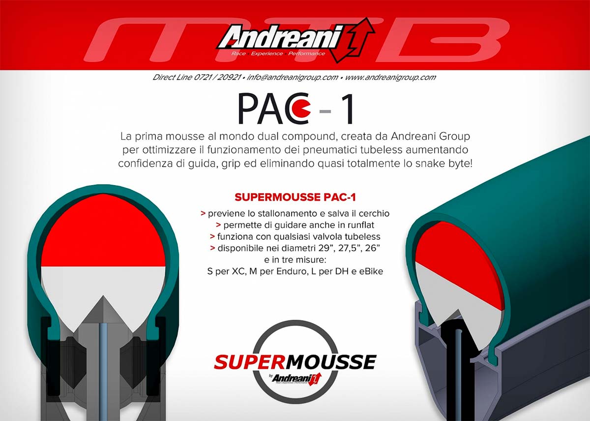En TodoMountainBike: Andreani presenta el SuperMousse PAC-1, el primer inserto antipinchazos de doble compuesto