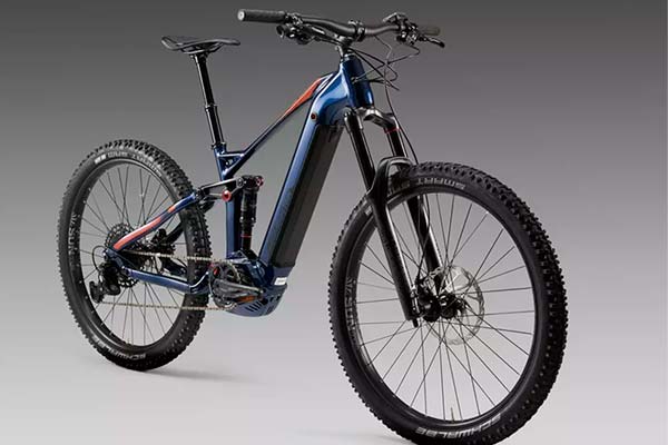 Decathlon Lombardo Stilus, una e-MTB de doble suspensión con 150 mm de recorrido y motor Bosch