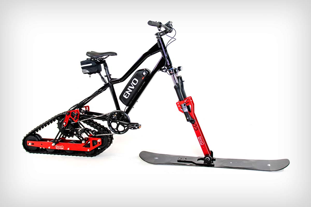 En TodoMountainBike: Envo presenta un kit para convertir cualquier bicicleta en una bici eléctrica de nieve