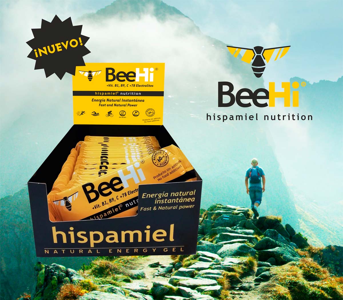 En TodoMountainBike: Hispamiel presenta la marca de nutrición deportiva BeeHi: barritas y geles con miel como ingrediente principal