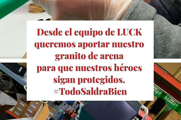 Luck Cycling Shoes muestra su lado más solidario fabricando batas sanitarias en lugar de zapatillas
