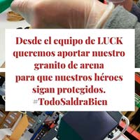 Luck Cycling Shoes muestra su lado más solidario fabricando batas sanitarias en lugar de zapatillas