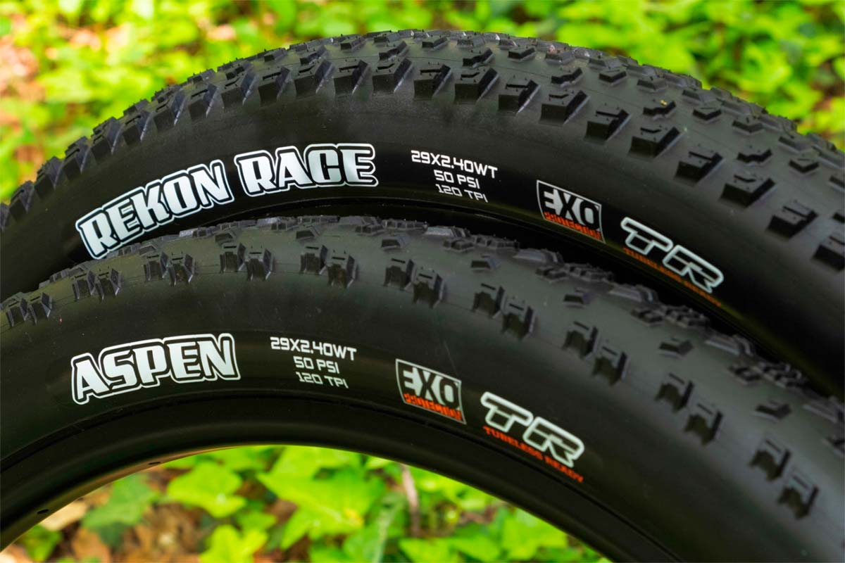 Los neumáticos Maxxis Aspen y Rekon Race estrenan versión Wide Trail con 2.4 pulgadas de ancho