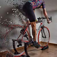 Los neumáticos sólidos de Tannus, ideales para entrenar sobre el rodillo