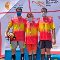Conejos, Sáenz de Ormijana y Barón son los campeones de España de Bici Trial 2021