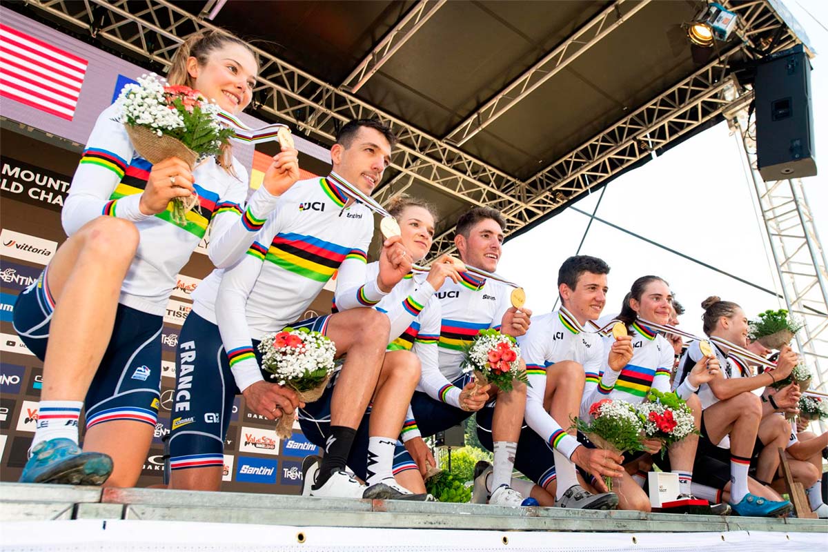 En TodoMountainBike: Campeonato del Mundo de Mountain Bike 2021: Francia gana el Team Relay, España decimocuarta