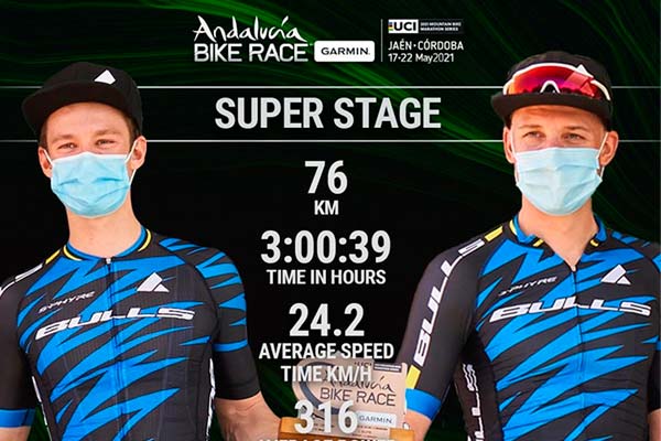Andalucía Bike Race 2021: Martin Frey-Simon Stiebjahn y Janine Schneider-Hidegunn Hovdenak ganan la quinta etapa