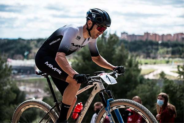 El circuito del Open de España de XCO de Valladolid desde la bicicleta de Sergio Mantecón