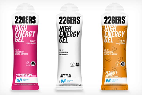 226ERS introduce nuevos sabores en sus geles Isotonic Gel e High Energy Gel