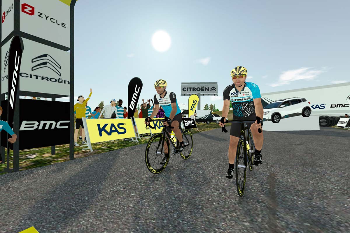 Todo a punto para el Citroen E-Tour by Bkool, la primera carrera ciclista virtual por etapas