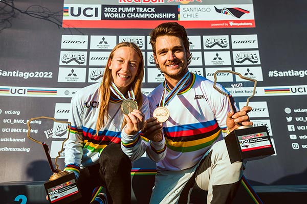 Niels Bensink y Christa Von Niederhäusern se proclaman campeones del mundo de Pump Track en Chile