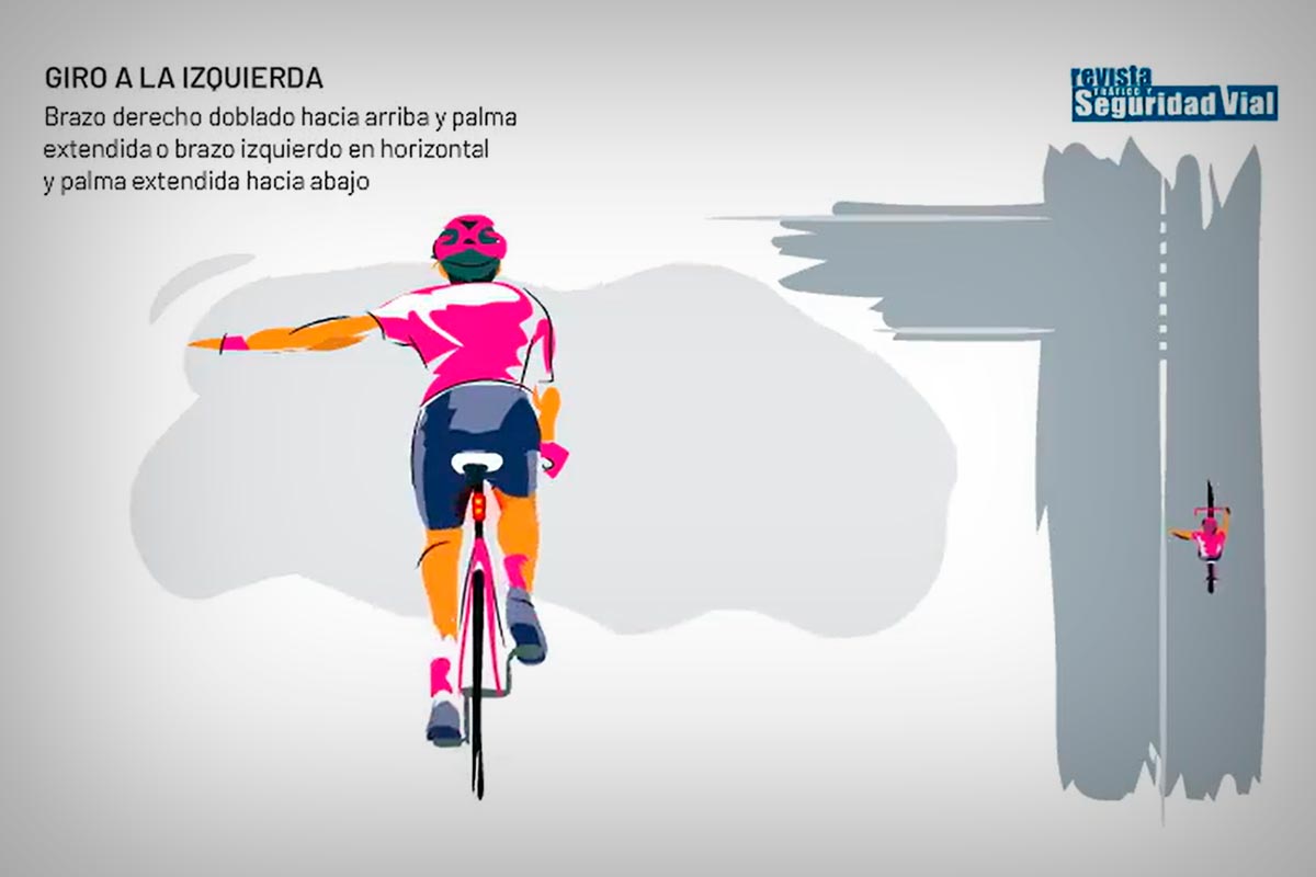 La DGT recuerda a los ciclistas cómo señalizar correctamente sus maniobras