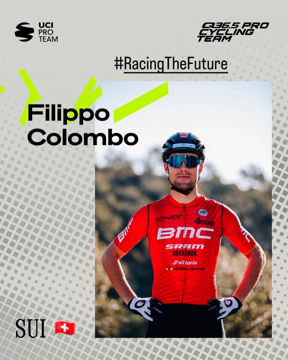 Filippo Colombo ficha por el Q36.5 Pro Cycling Team: "Me ayudará a conseguir unas piernas rápidas para la Copa del Mundo"