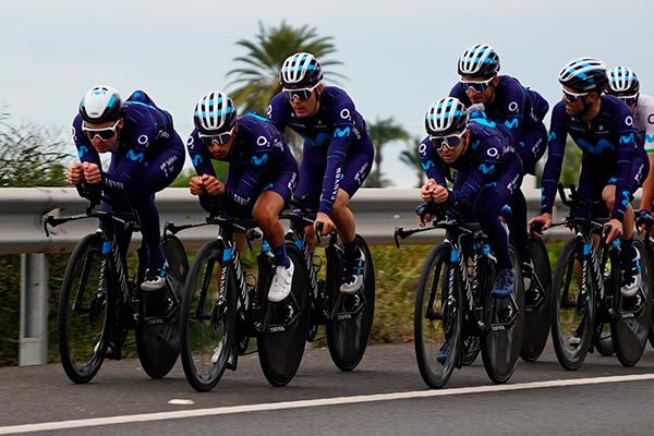 Así entrenan los integrantes del Movistar Team en sus concentraciones de equipo