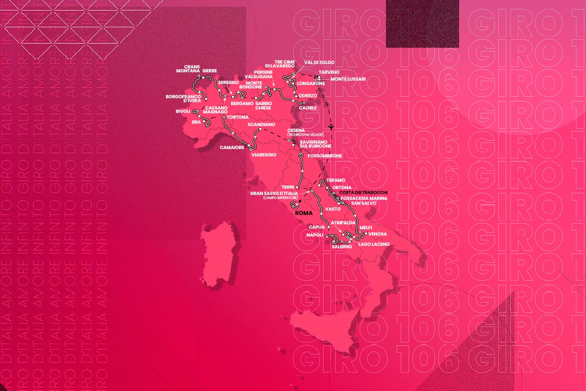 El Giro de Italia 2023 ya tiene recorrido y se disputará del 6 al 28 de mayo