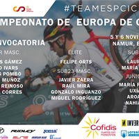 La lista de convocados de la Selección Española para el Campeonato de Europa de Ciclocross 2022
