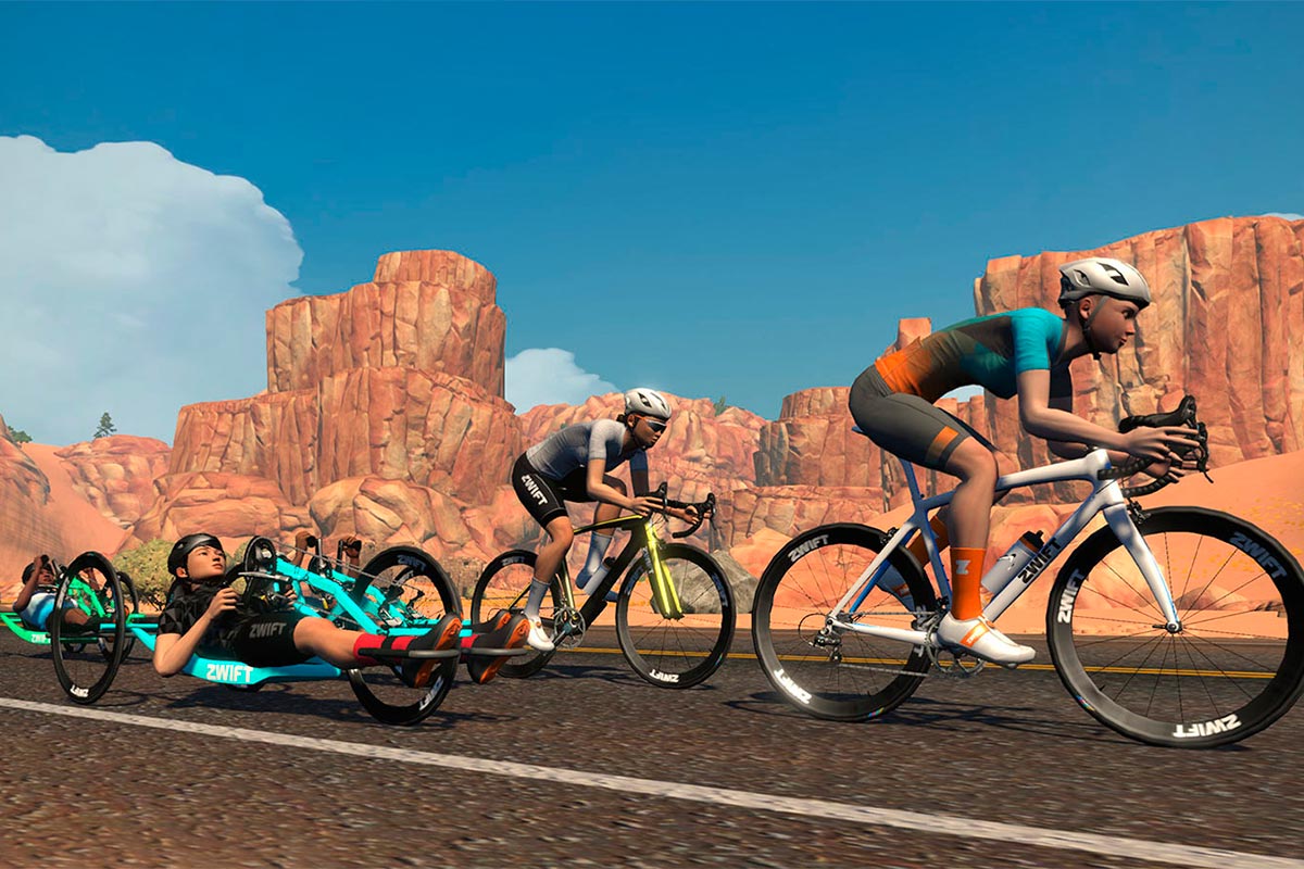 Zwift actualiza su plataforma virtual para añadir bicicletas adaptadas