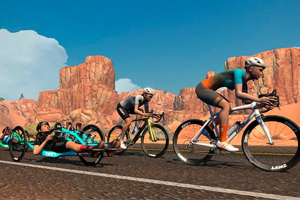 Zwift actualiza su plataforma virtual para añadir bicicletas adaptadas