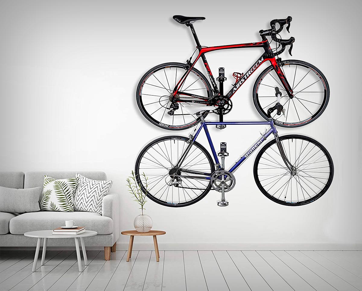 Cuelga la bici en la pared con seguridad con el soporte Borgen, capaz de soportar hasta 30 kg