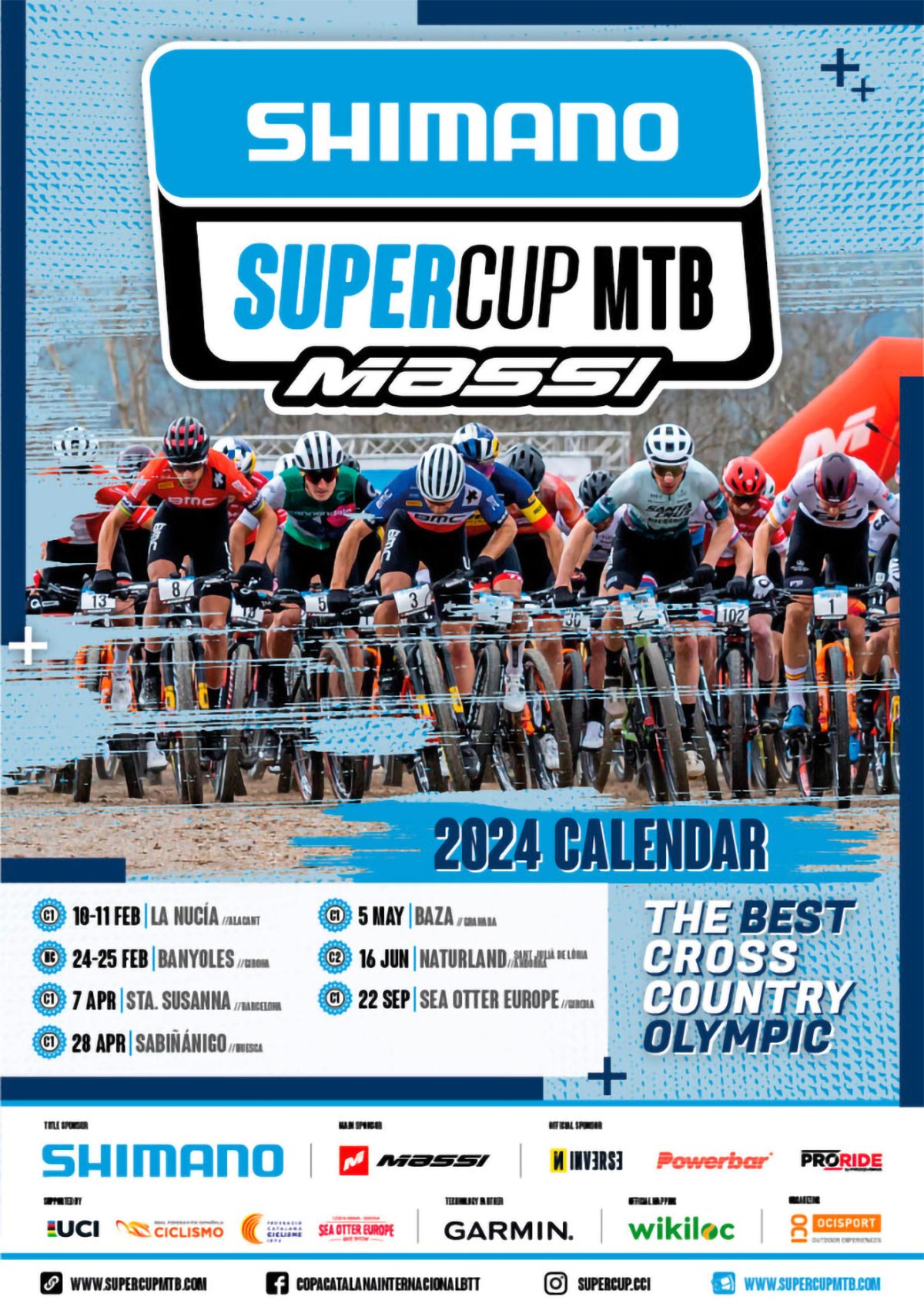 Calendario de la Shimano Super Cup Massi 2024, el más extenso de su historia