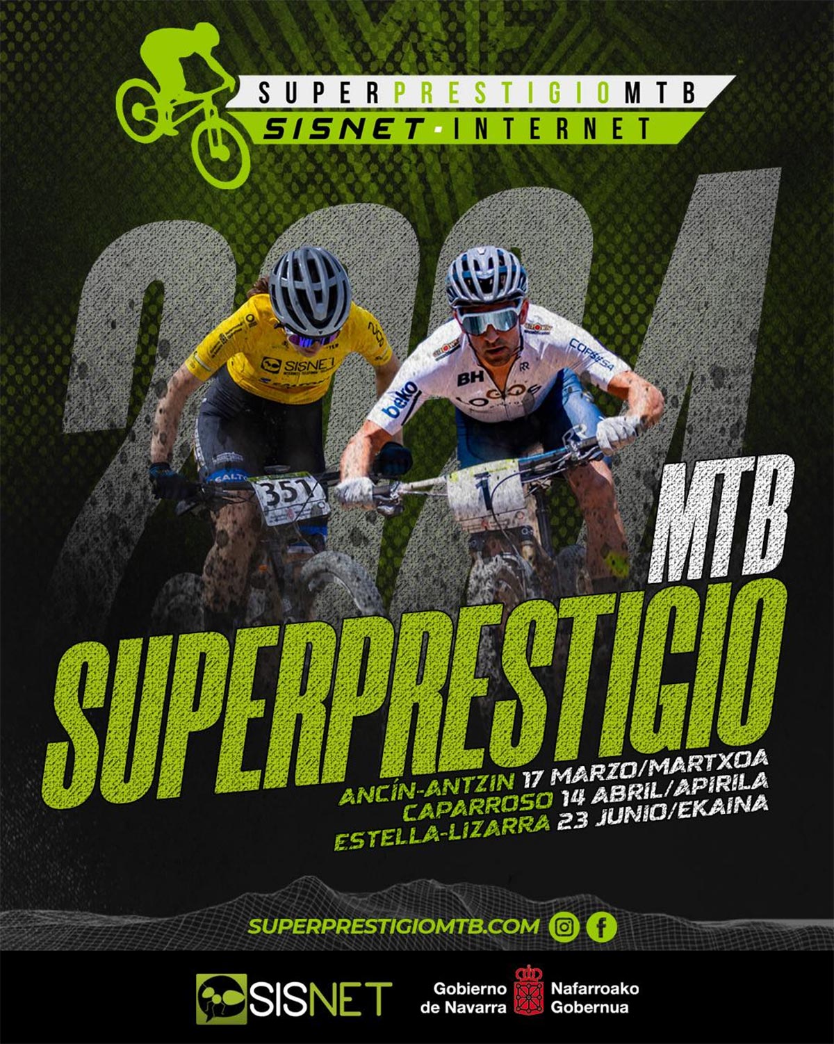 Desvelado el calendario del Superprestigio MTB SISNET 2024, con tres carreras UCI C1 en Navarra