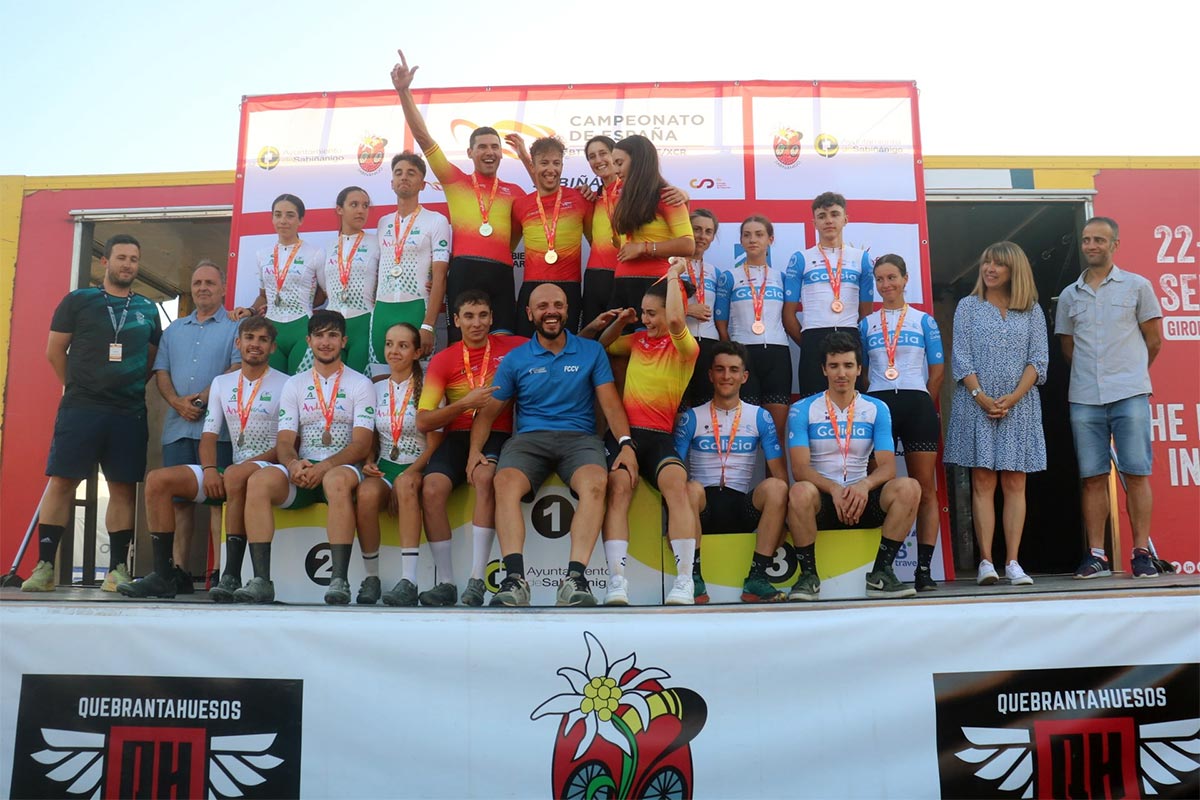 Campeonato de España de XCO 2023: la selección de la Comunitat Valenciana, campeona del Team Relay