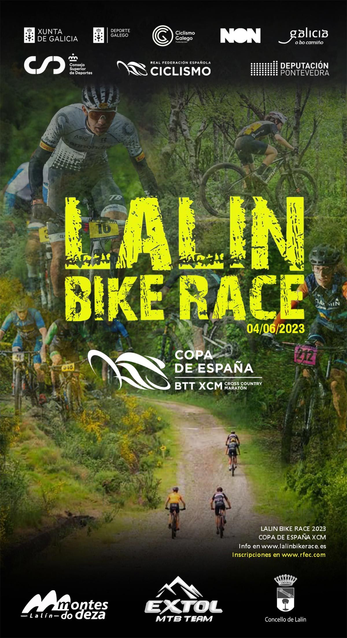 La segunda prueba de la Copa de España de XCM 2023 se disputa en la Lalín Bike Race