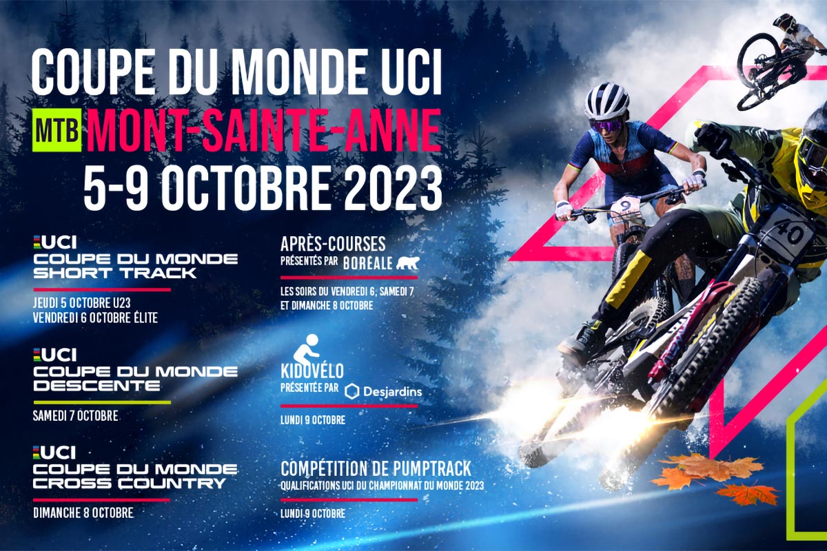 La Copa del Mundo de MTB 2023 llega a su final en Mont-Sainte-Anne: clasificación general, programa de carreras y dónde ver