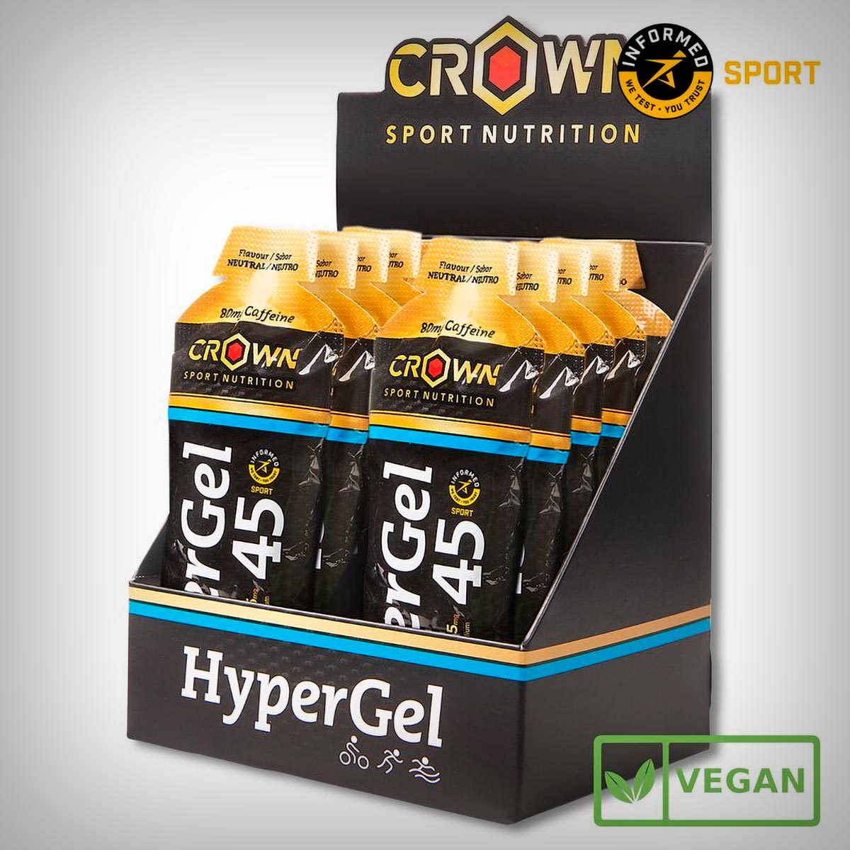 Crown Sport Nutrition presenta el HyperGel 45, un gel energético con 45 gramos de carbohidratos por toma