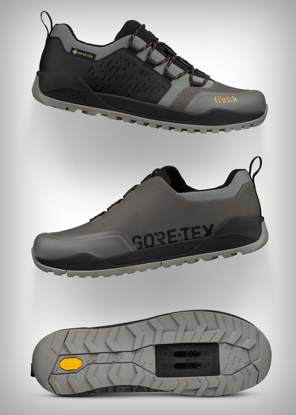 Fizik Terra Ergolace GTX, unas resistentes zapatillas a prueba de tormentas para ciclistas y senderistas