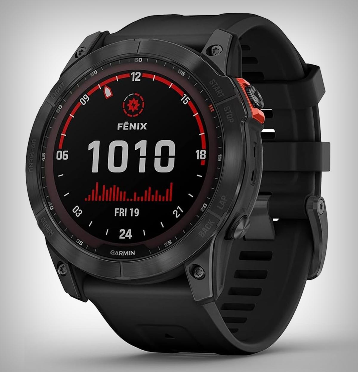 Precio de liquidación para el Garmin Fenix 7X Solar con pantalla táctil, linterna LED, frecuencia cardíaca, mapas y música