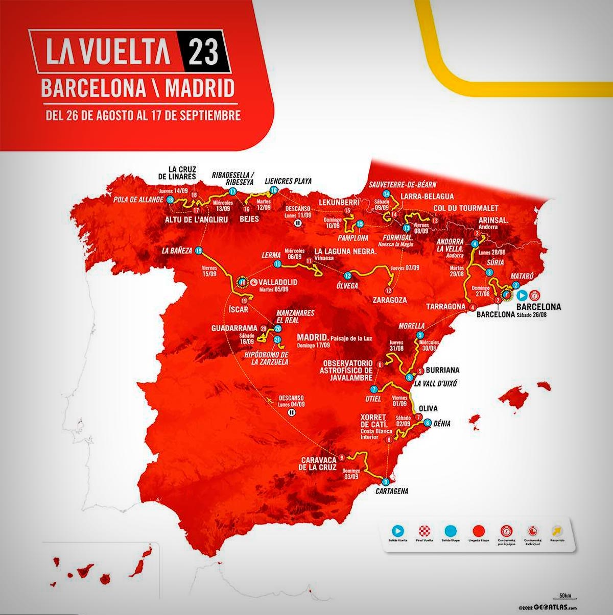 site officiel tour d'espagne 2023