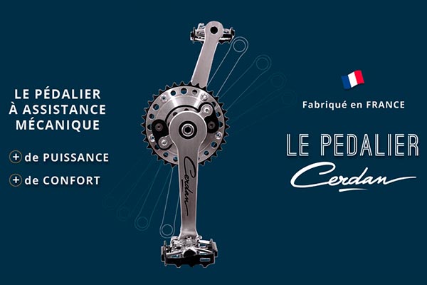Le Pédalier Cerdan, unas bielas patentadas por un ingeniero francés jubilado que eliminan el punto muerto del pedaleo