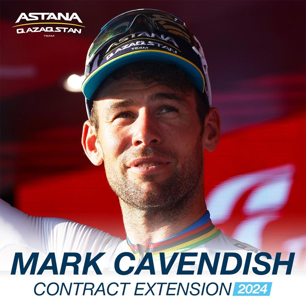 Mark Cavendish aplaza su retirada y renueva con el Astana un año más
