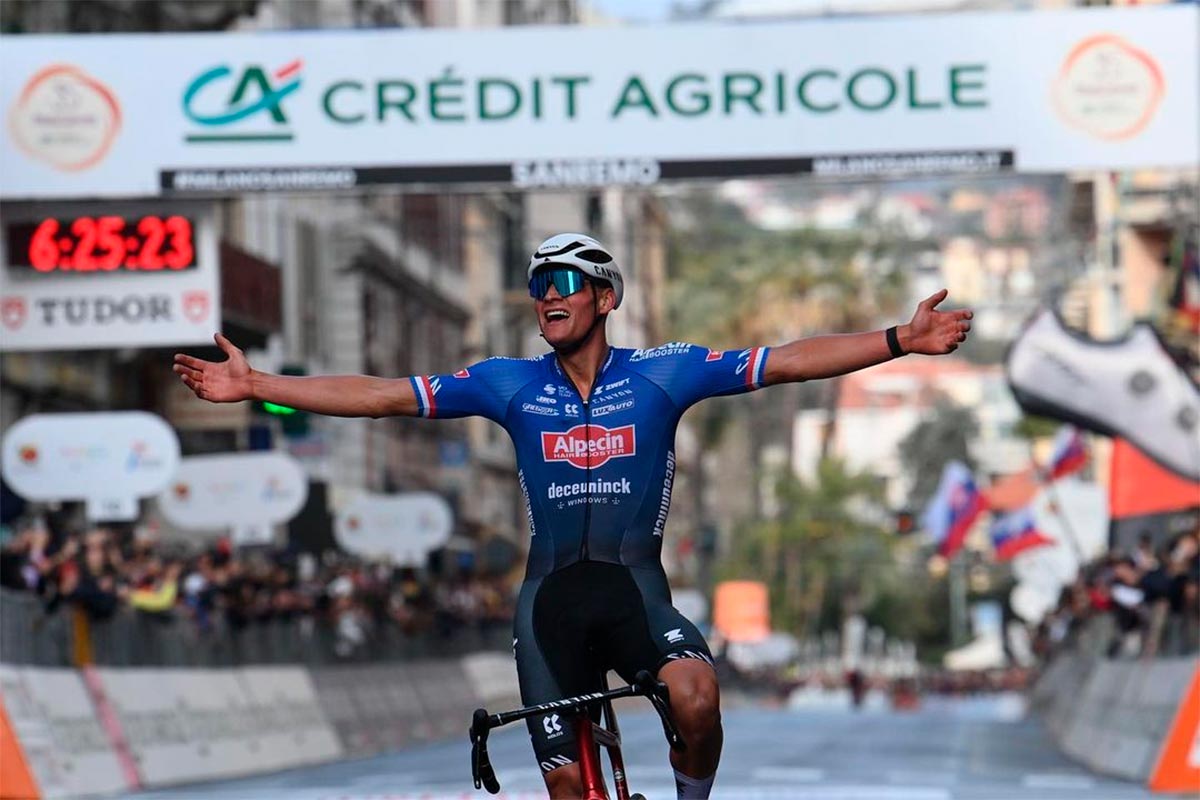 Mathieu van der Poel, ganador de la Milán-San Remo 2023