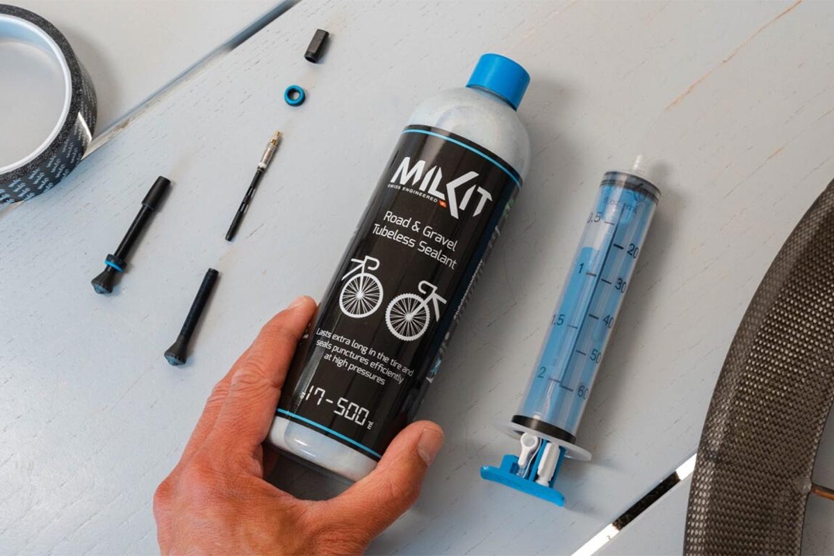 MilKit presenta un líquido sellante con formulación específica para neumáticos de carretera y gravel