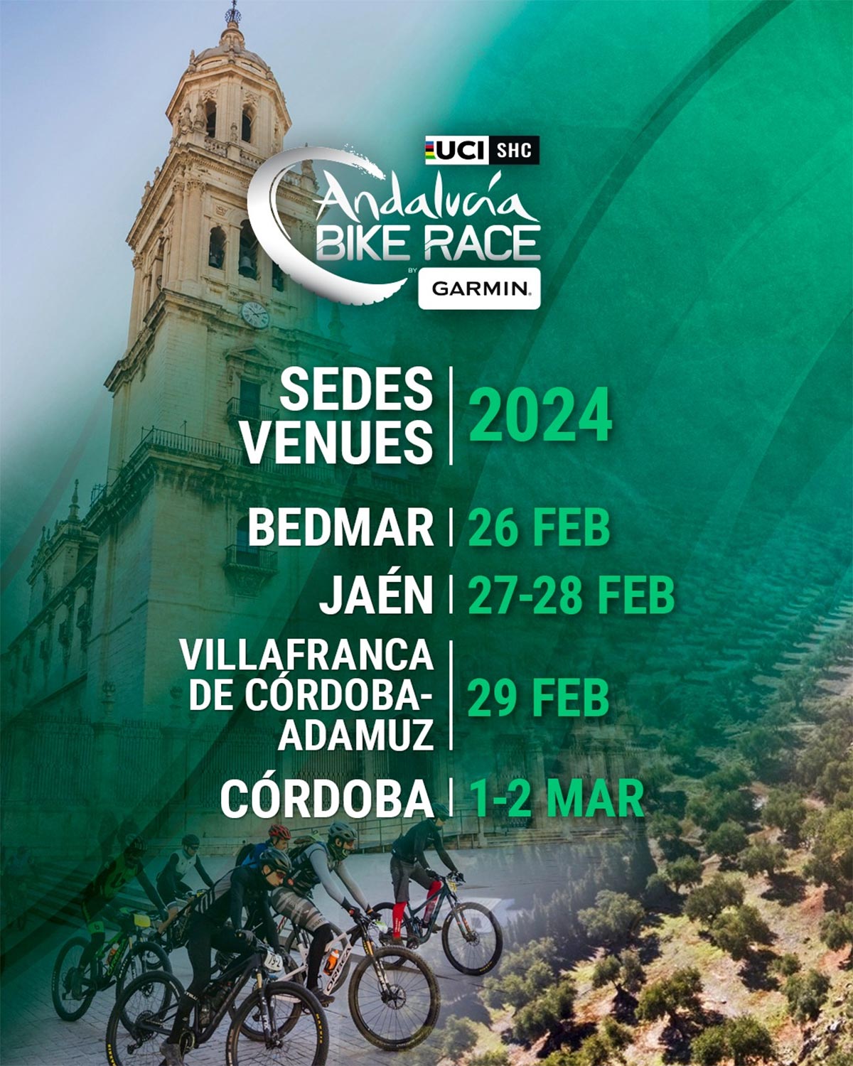 Desveladas las primeras novedades de la Andalucía Bike Race by Garmin 2024, que concluirá con una contrarreloj en Córdoba