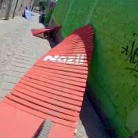 La pista de descenso urbano del Red Bull Guanajuato Cerro Abajo desde la bicicleta de Jackson Goldstone